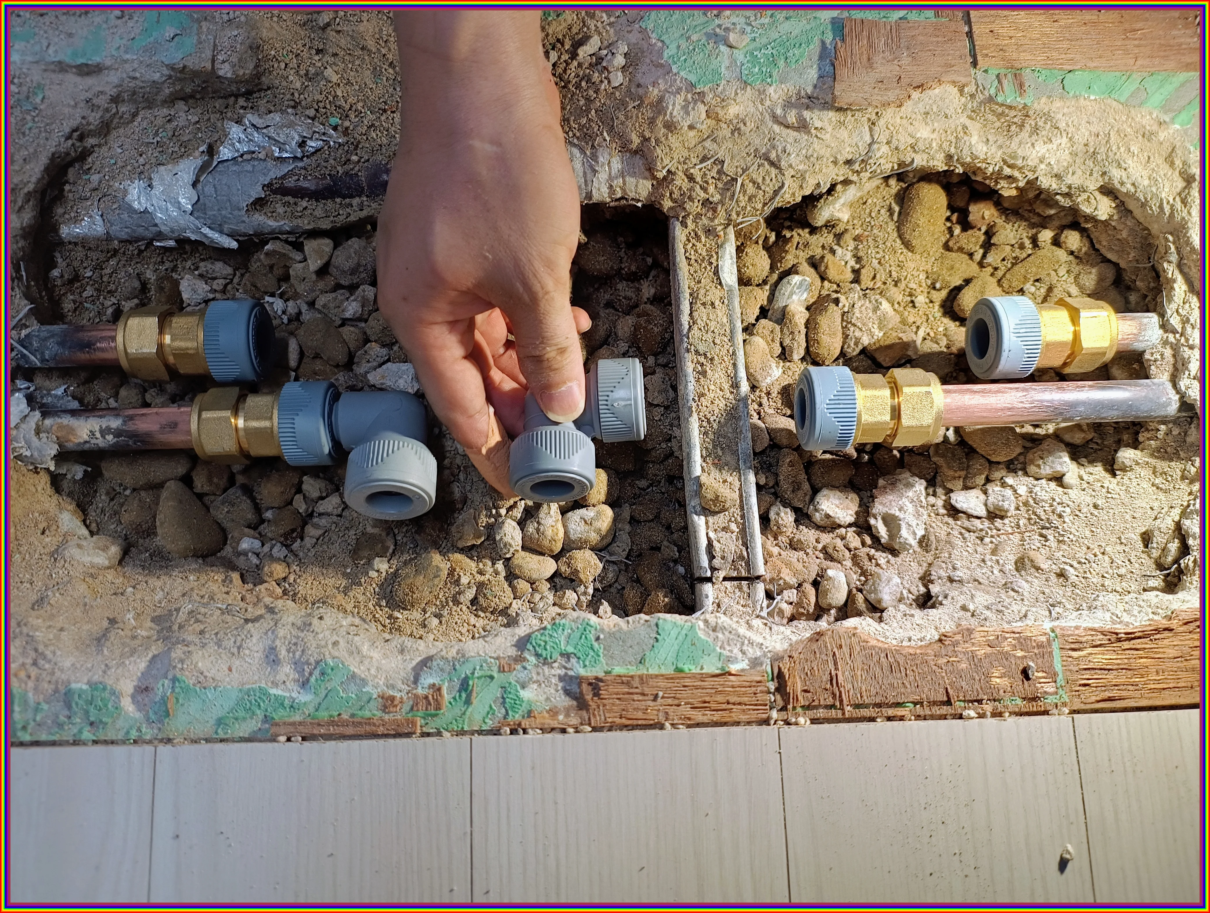 누수 현장 이미지