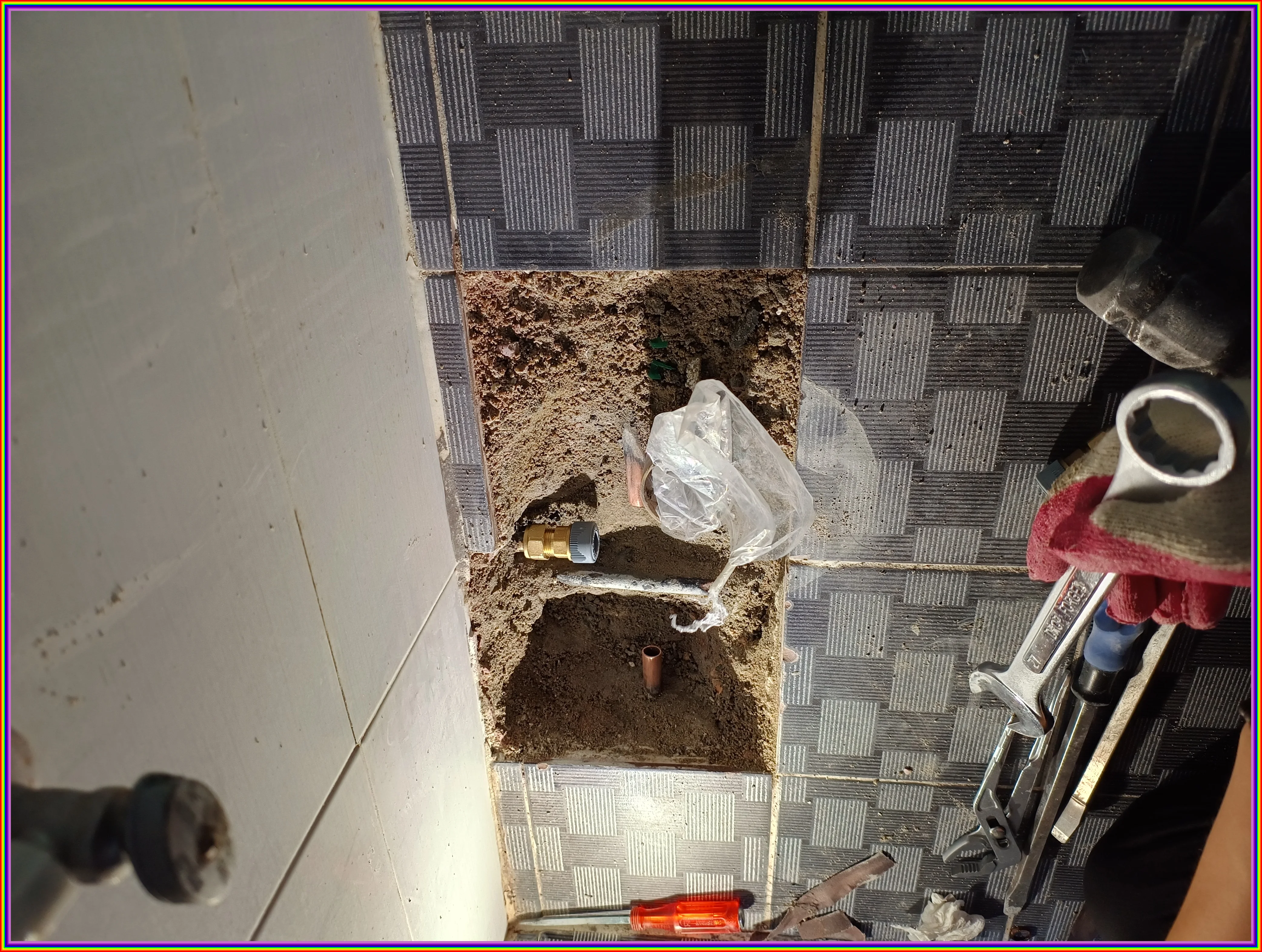 누수 현장 이미지