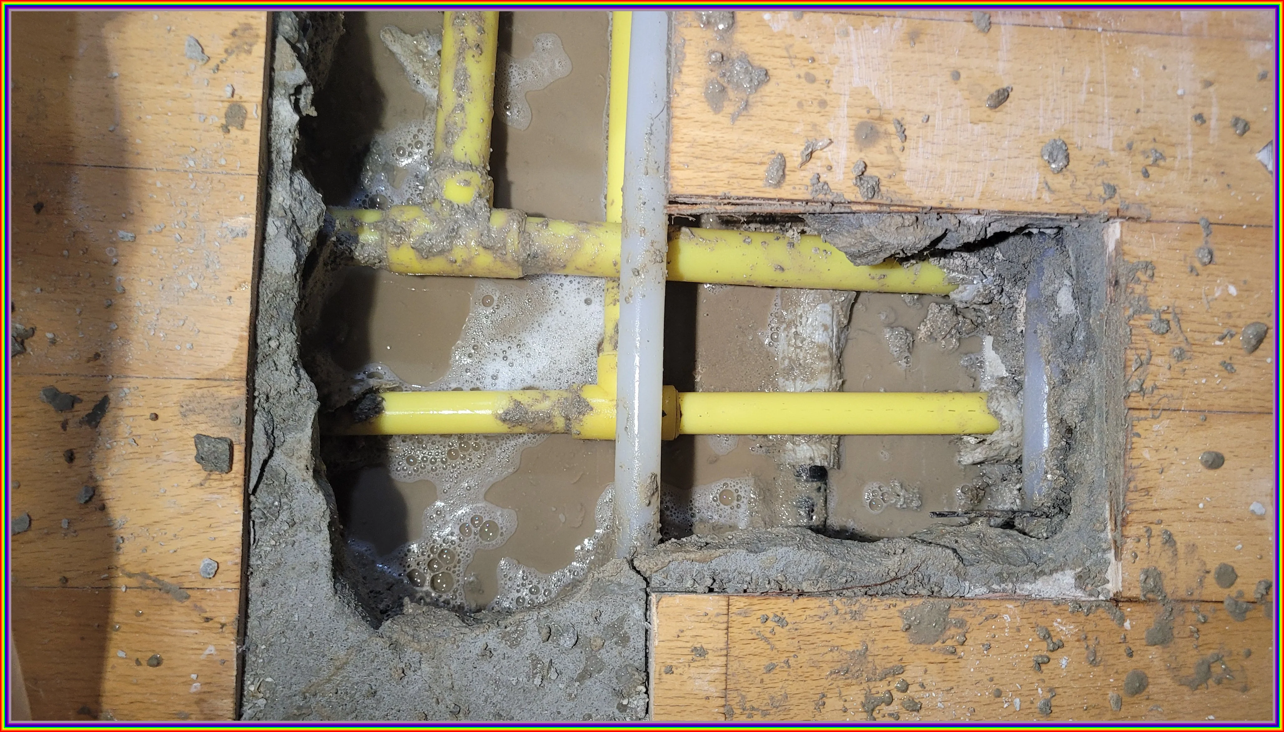 누수 현장 이미지